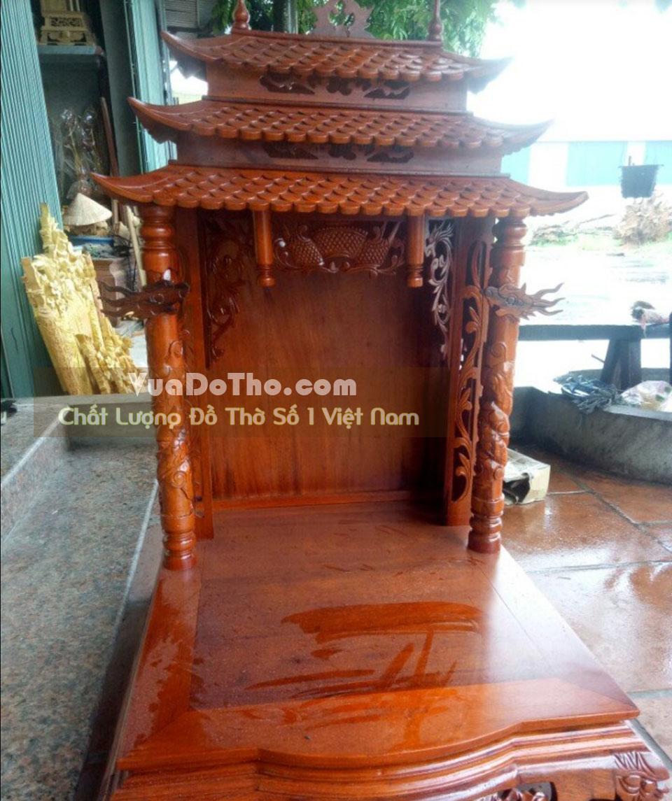 Bàn thờ ông địa thần tài mái chùa 3 tầng