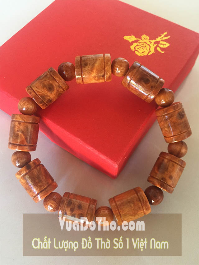 vòng gỗ huyết rồng đốt trúc