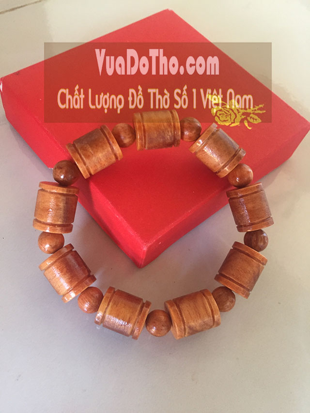 vòng tay gỗ huyết long thân đốt trúc