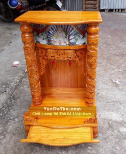 bàn thờ thần tài ông địa gỗ xoan đào đẹp